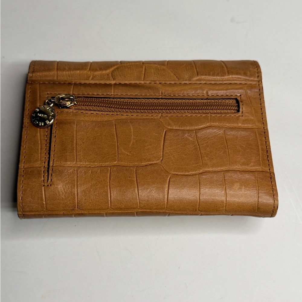 Balenciaga Tan Croc-Embossed Wallet - Picture 2 of 8